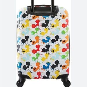 American Tourister Multicolor Mickey Mouse Pattern Hardside Carry-On